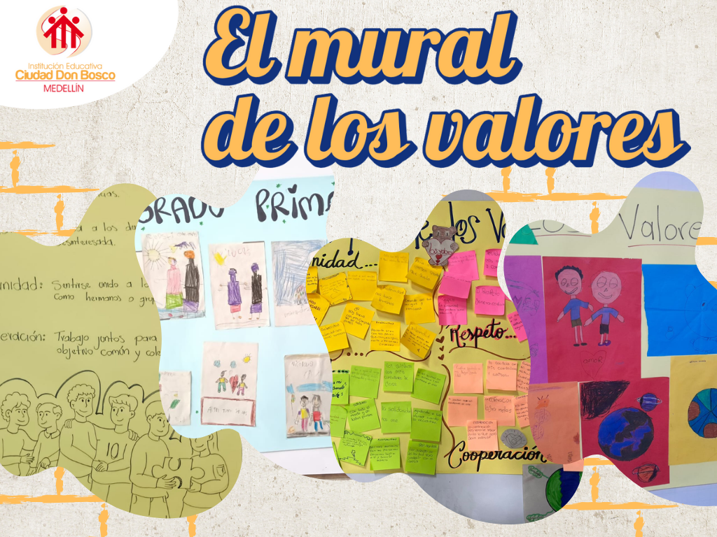 Mural de valores.